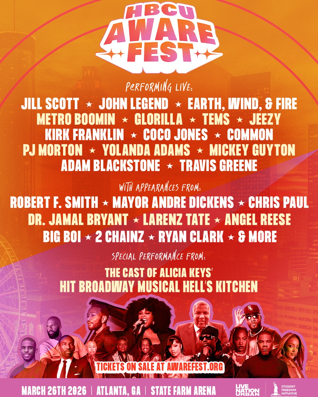 Earth, Wind Fire Tour Poster 2026